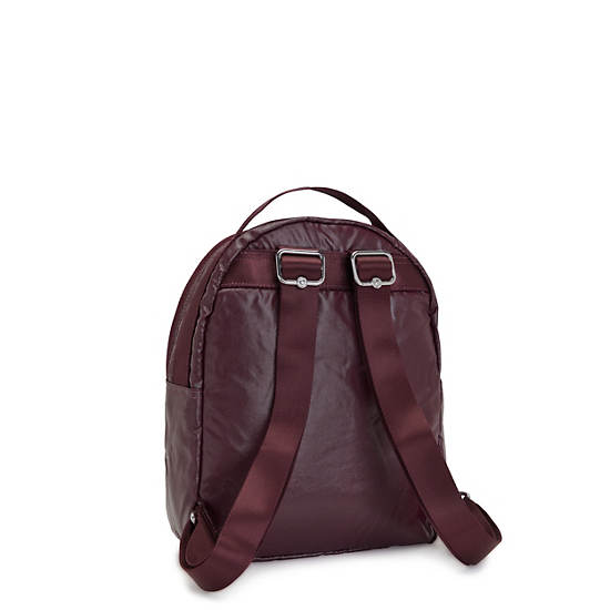 Kipling Kae Metallic Rugzak Bordeaux | BE 1590ZU